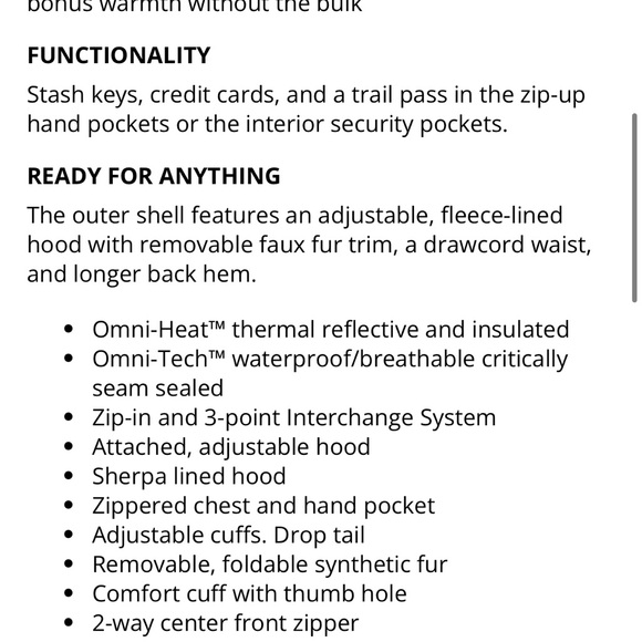 Columbia Omni-heat coat - Picture 3 of 11